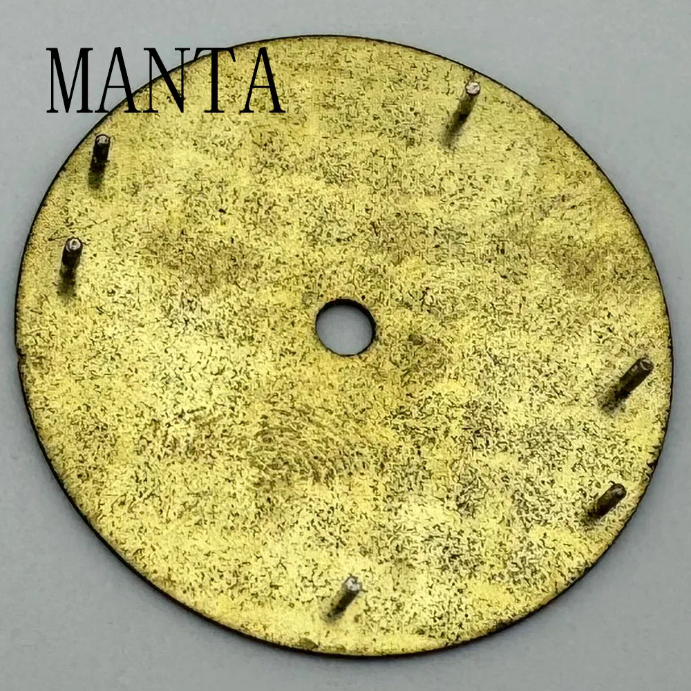 Стерильный циферблат MANTA 28,6 мм, светящийся, подходит для NH35 NH36 NH34, механический механизм, черный