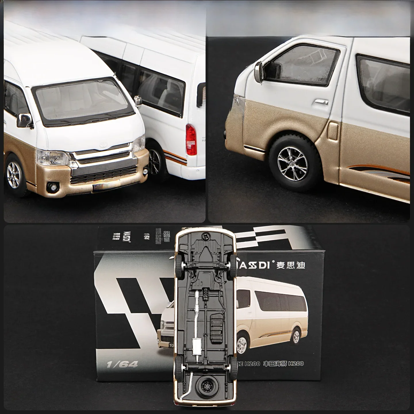 

Maidi New :64 Hino Hiace H200 Bus Alloy Car Model Collectible Static Display Toy for Ages 4 And above