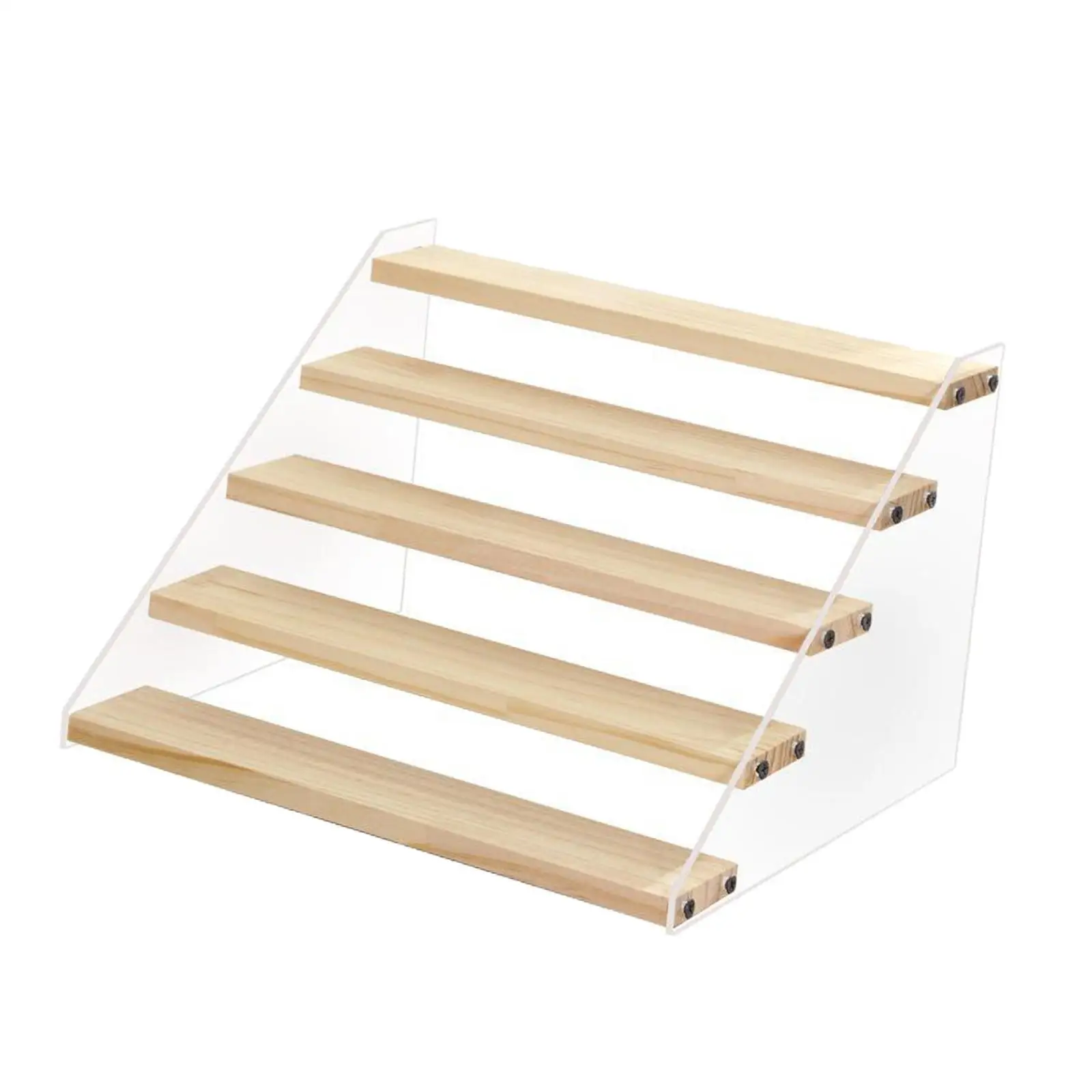 

5-Layer Acrylic Display Rack Perfume Cars Action Figure Counter Riser Stand