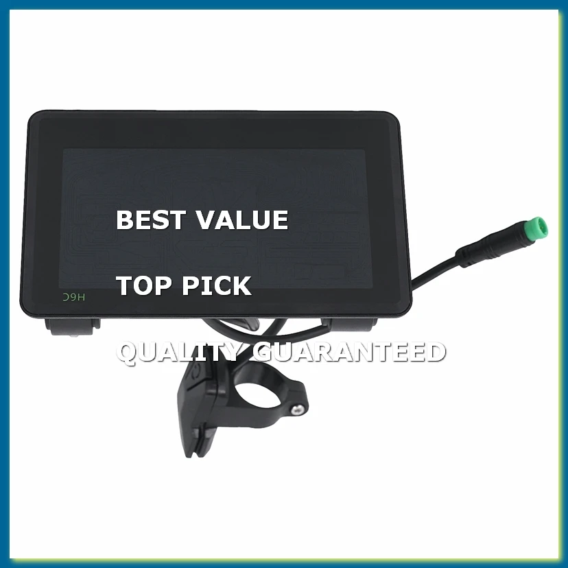 H6C Electric Bike LCD Display Meter 24V-60V E Scooter LCD Panel Color Screen with USB UART for Electric Bike(5PIN)