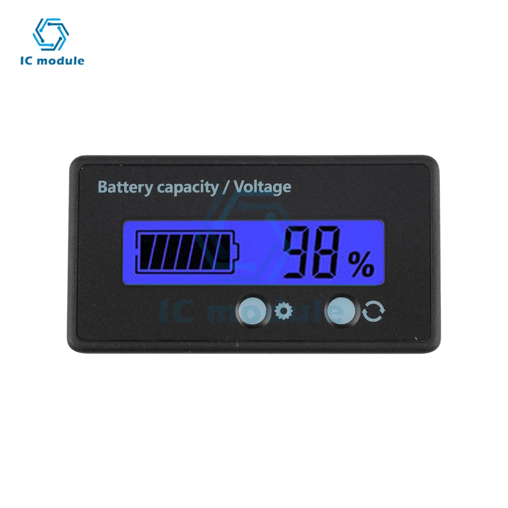 6-73V lead-acid lithium battery universal power display meter GY-6S Battery Level Indicator lead-acid battery Capacity Tester