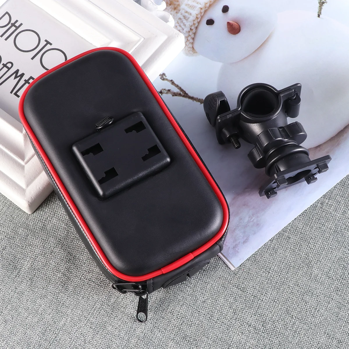 

Mountain Bicycle Waterproof Bag Plastic ABS Phone Pouch Mobile Holder Bike Front Beam Cycling Handlebar Storage