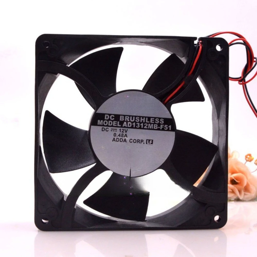 12738 12CM DC12V 0.48A High Airflow Chassis Cooling Fan AD1312MB-F51 For ADDA Case Fan(002)