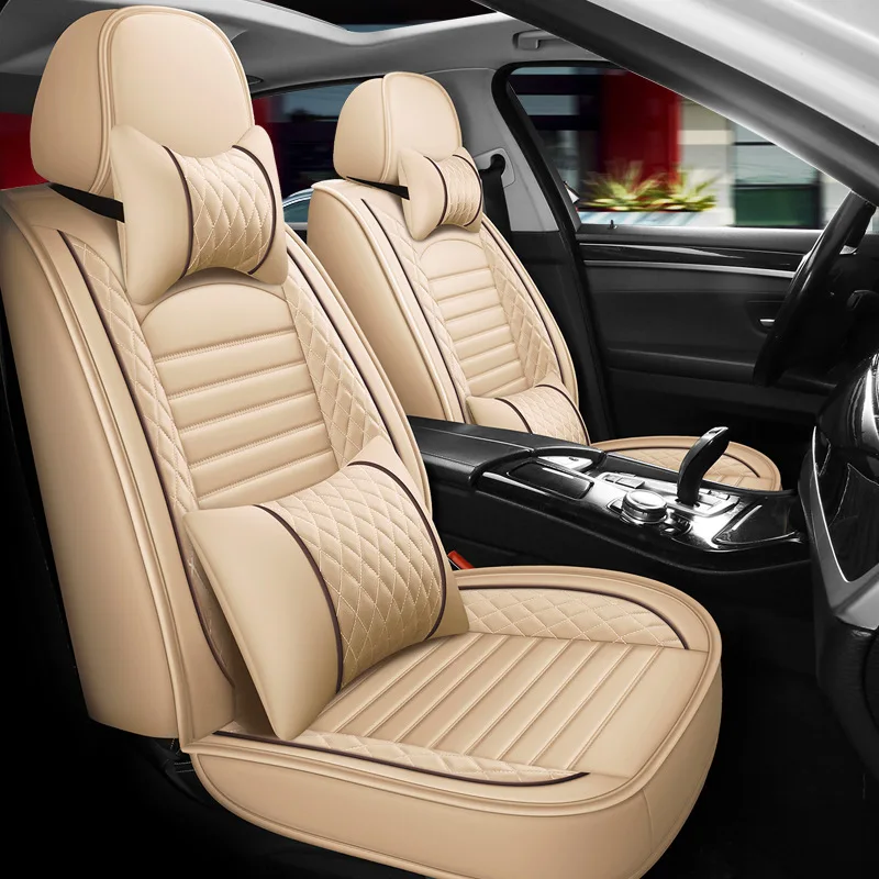 1 Funda de Asiento Delantero de Cuero PU para Coche Fiat Aegea Freemont Fullback Linea Ottimo Panda Punto Sedci Strada Tipo Uno Viaggio