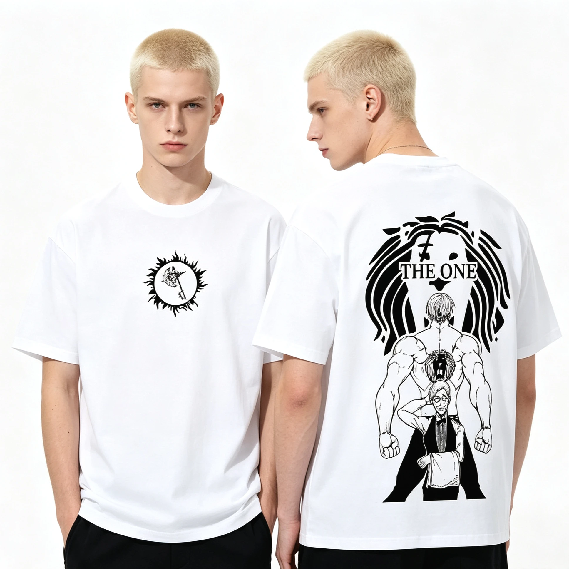Summer Clothing Kids Sale - 夏の激安セール アニメ「七つの大罪」Tシャツ ライオンの誇りの罪 エスカノールTシャツ ユニセックス 原宿系