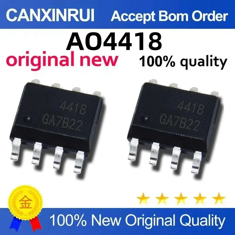 

(5-100 pieces) AO4418 4418 SMT SOP8 N channel 30V 11.5A MOSFET, brand new in stock