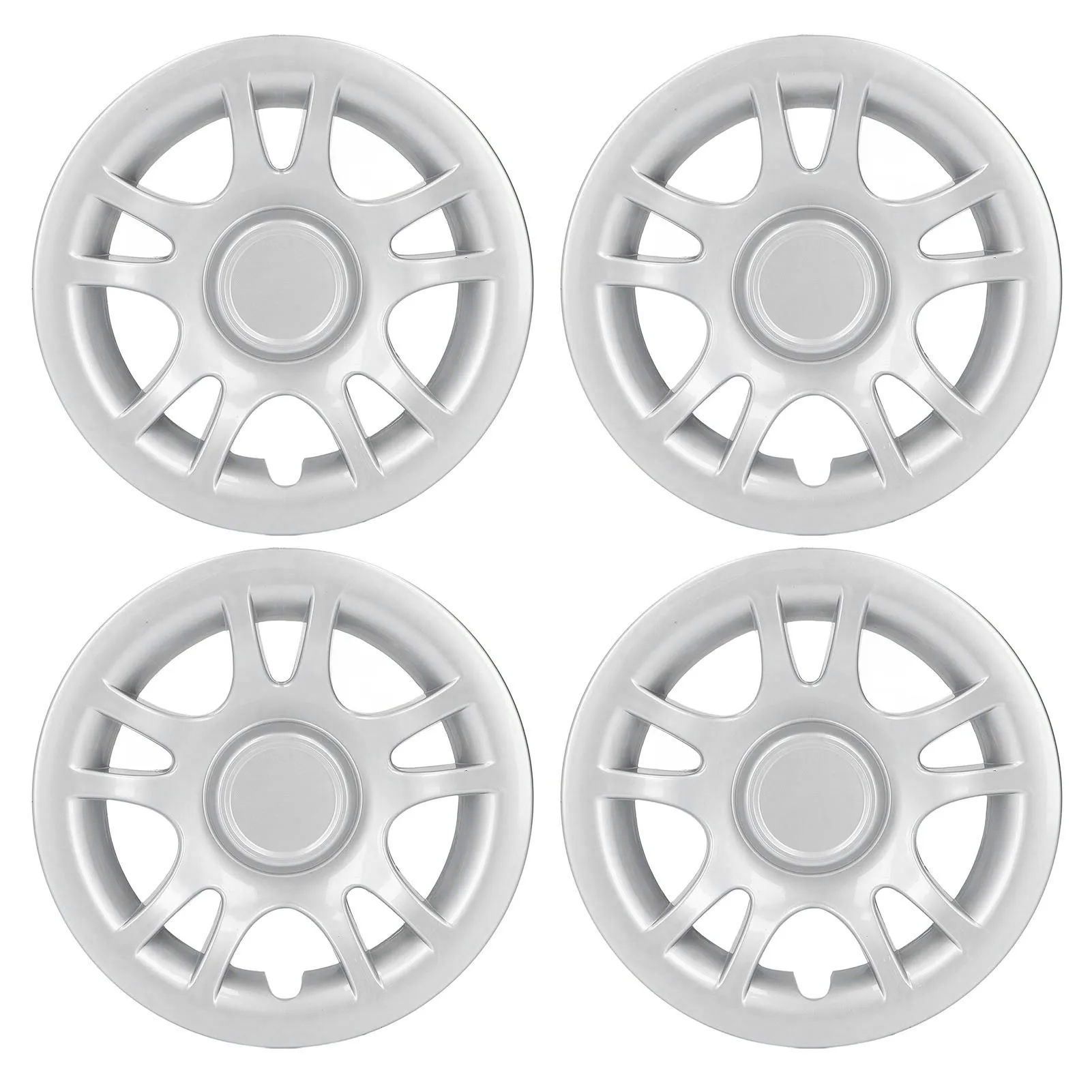 

4pcs 8in Golf Cart Wheel Hub Cap Reduce Wind Resistance Scratch Resistant Universal Replacement for E‑Z‑GO