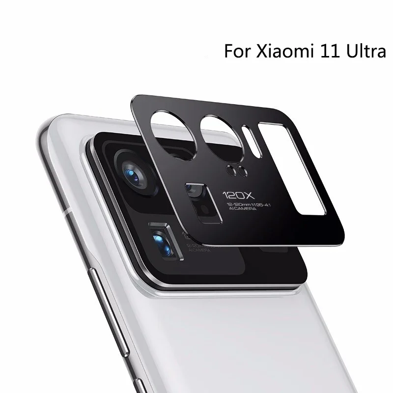 For Xiaomi Mi 11 Pro Ultra Camera Lens Aluminum Metal Sheet Cover Lens Screen Protector for Xiaomi Mi 11Pro 11ultra Camera Film