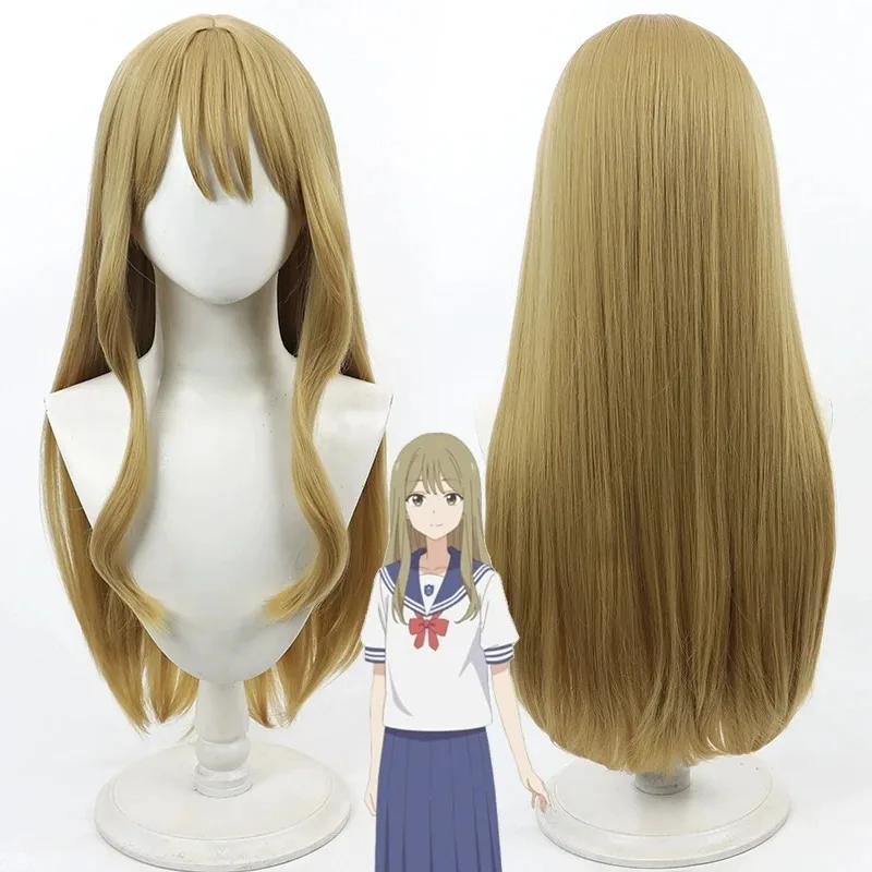 

This is Him Aoi Saki Hanaoka Makoto Косплей Парик Термостойкие синтетические волосы Хэллоуин Вечеринка Ролевые игры + Бесплатная шапочка для парика