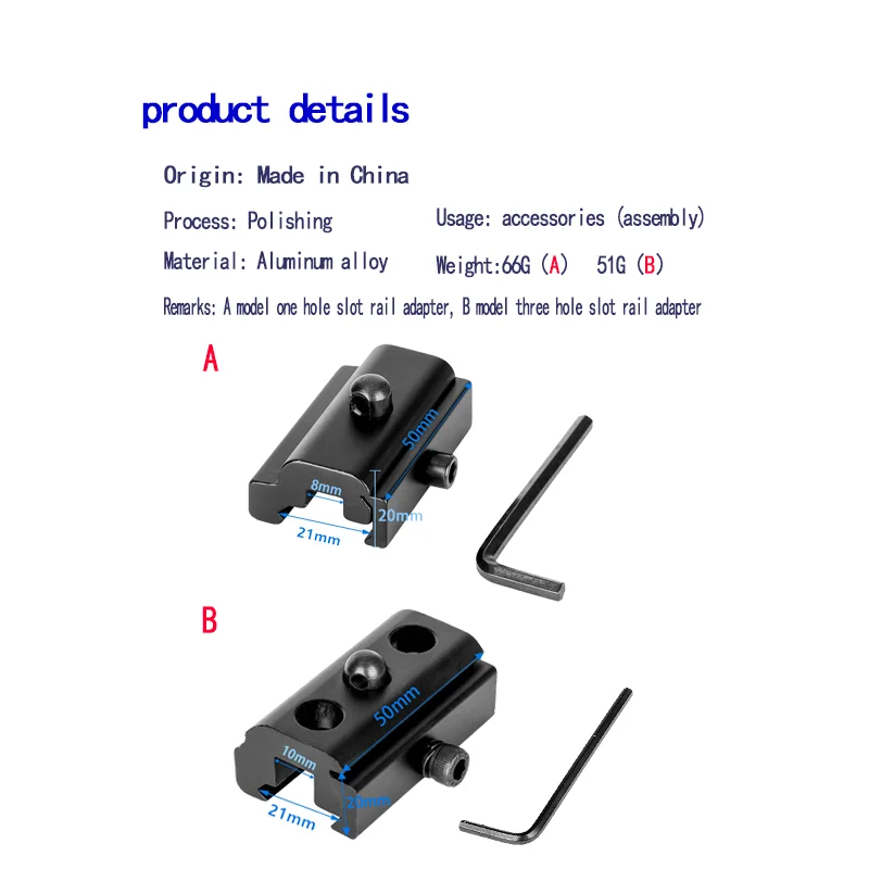 Tactical bipod, tripod adapter, sling rotating bolt, 20/21mm, scaffolding track connector, bracket joint, hunting accessory