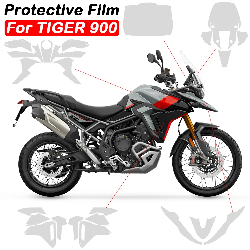 Motorcycle PPF TPU Protective Film For TIGER 900 Tiger 900 Rally Pro 2024- Accessories Anti-scratch Invisible Protective Film