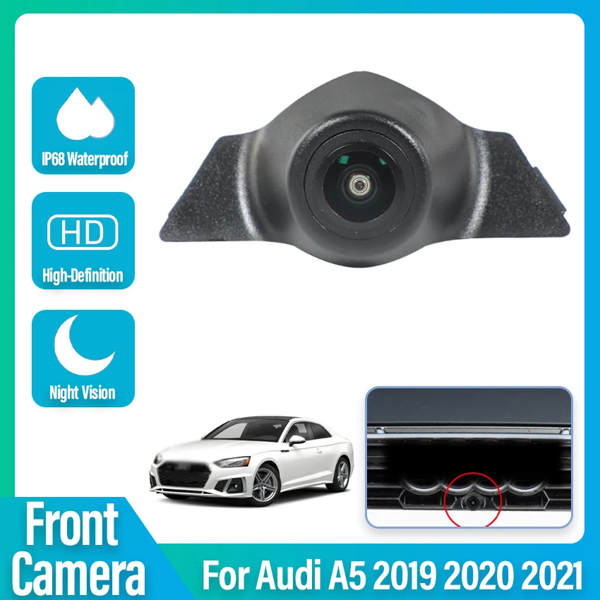 

HD Car Front View Camera For Audi A5 2019 2020 2021 waterproof High Quality Parking CCD Night Vision Forward Logo Camera