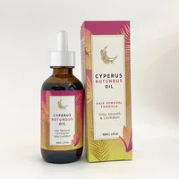 Aceite Natural de Cyperus Rotundus, 60ml, reducción del cabello, aceite esencial 100% puro, crecimiento del cabello Facial lento, aceite Original para el cuidado del cuerpo