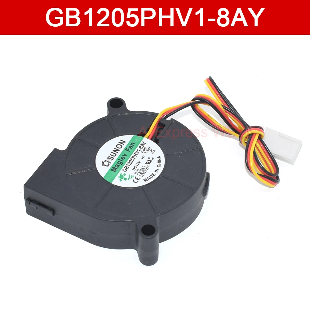 

New For SUNON 50*50*15MM Fan GB1205PHV1-8AY 3D Printer Blower Cooling 5015 3-Pin DC12V 1.2W Speed Measuring Turbofan