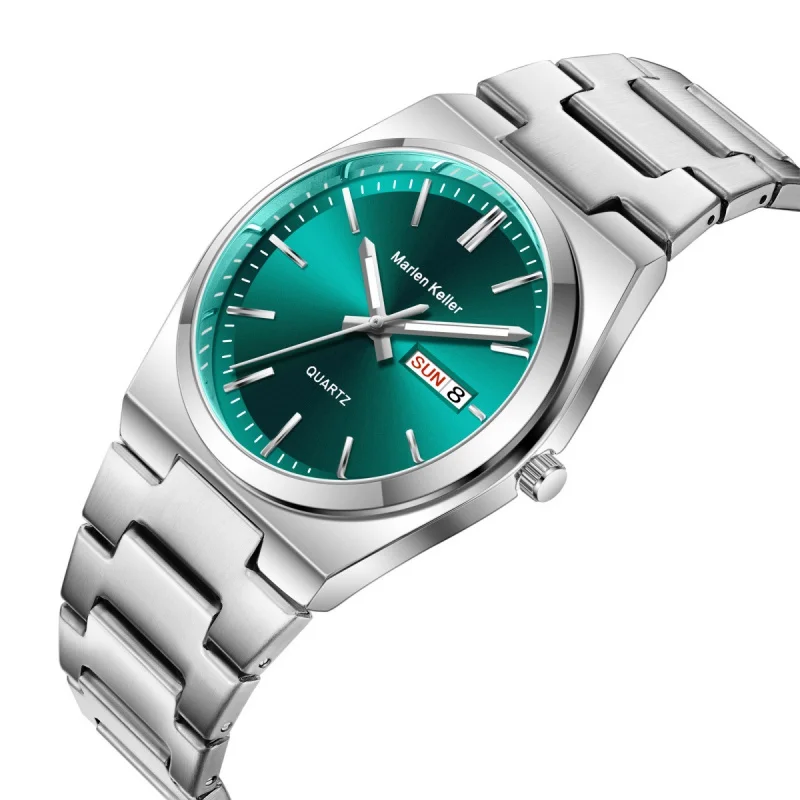 Fashion New Stainless Steel WatchIPElectroplated Calendar Quartz Men's Watch