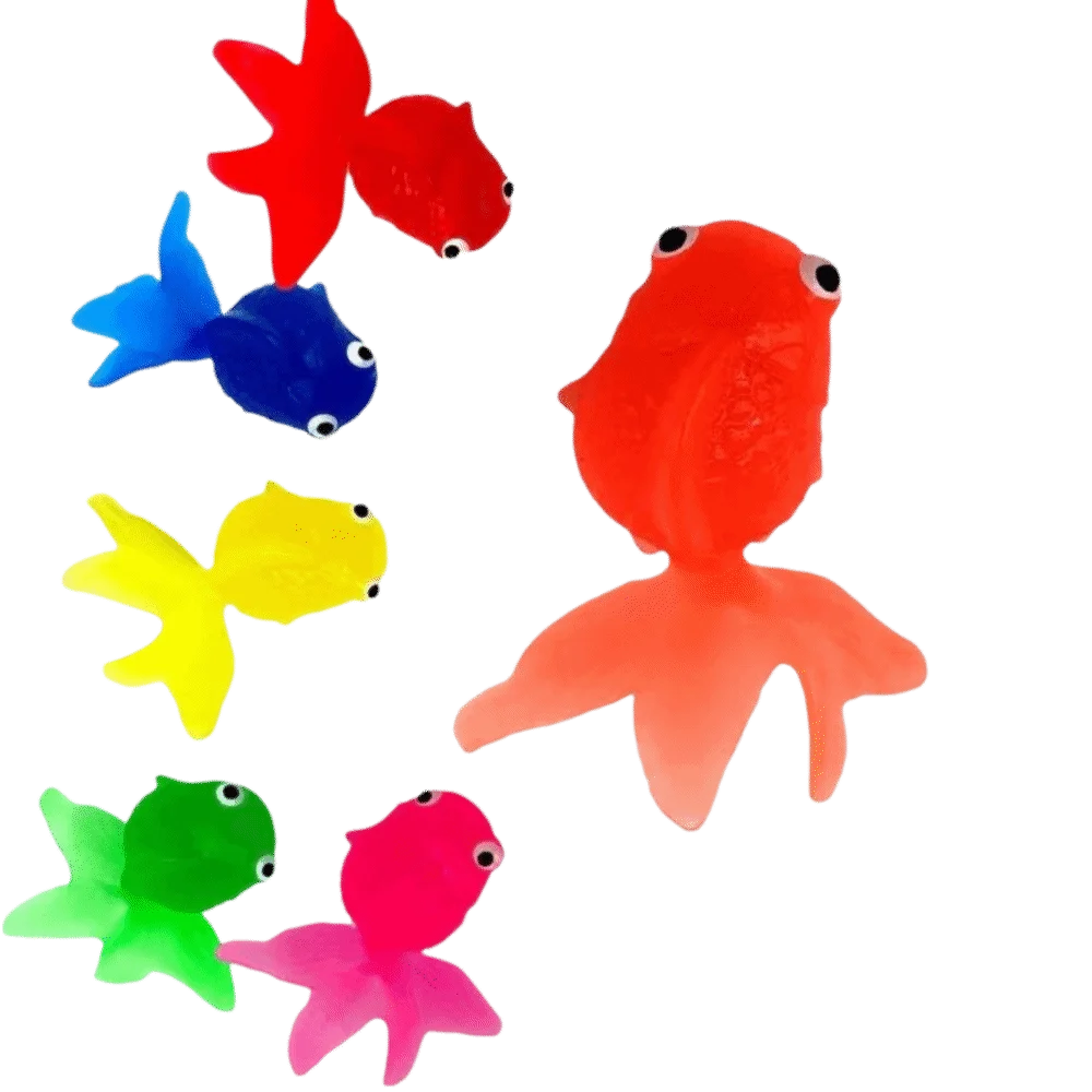 Simulated Soft Glue Goldfish Fishing Toy Artificial Aquarium Decorations Plastic Fish Tank Ornaments Soft TPR Fishing Toys