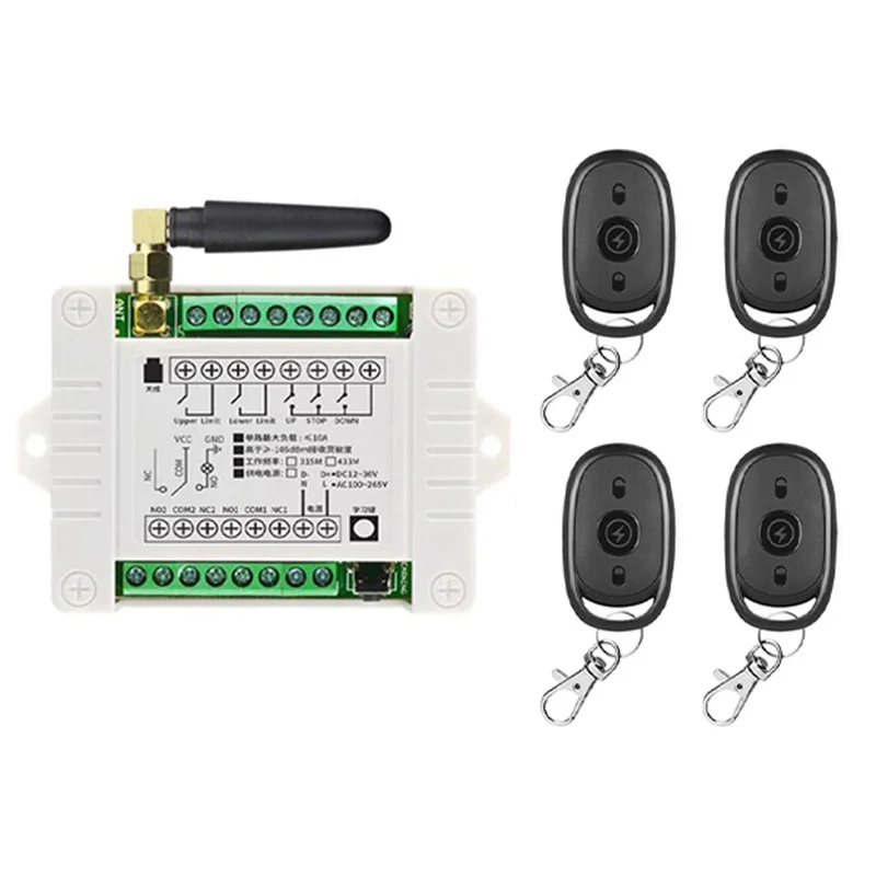 DC12V 24V 36V 2CH Relay multifunctional Module Receiver EV1527 Wireless Remote Control 433 Mhz Remote Switch for DC Motor DIY