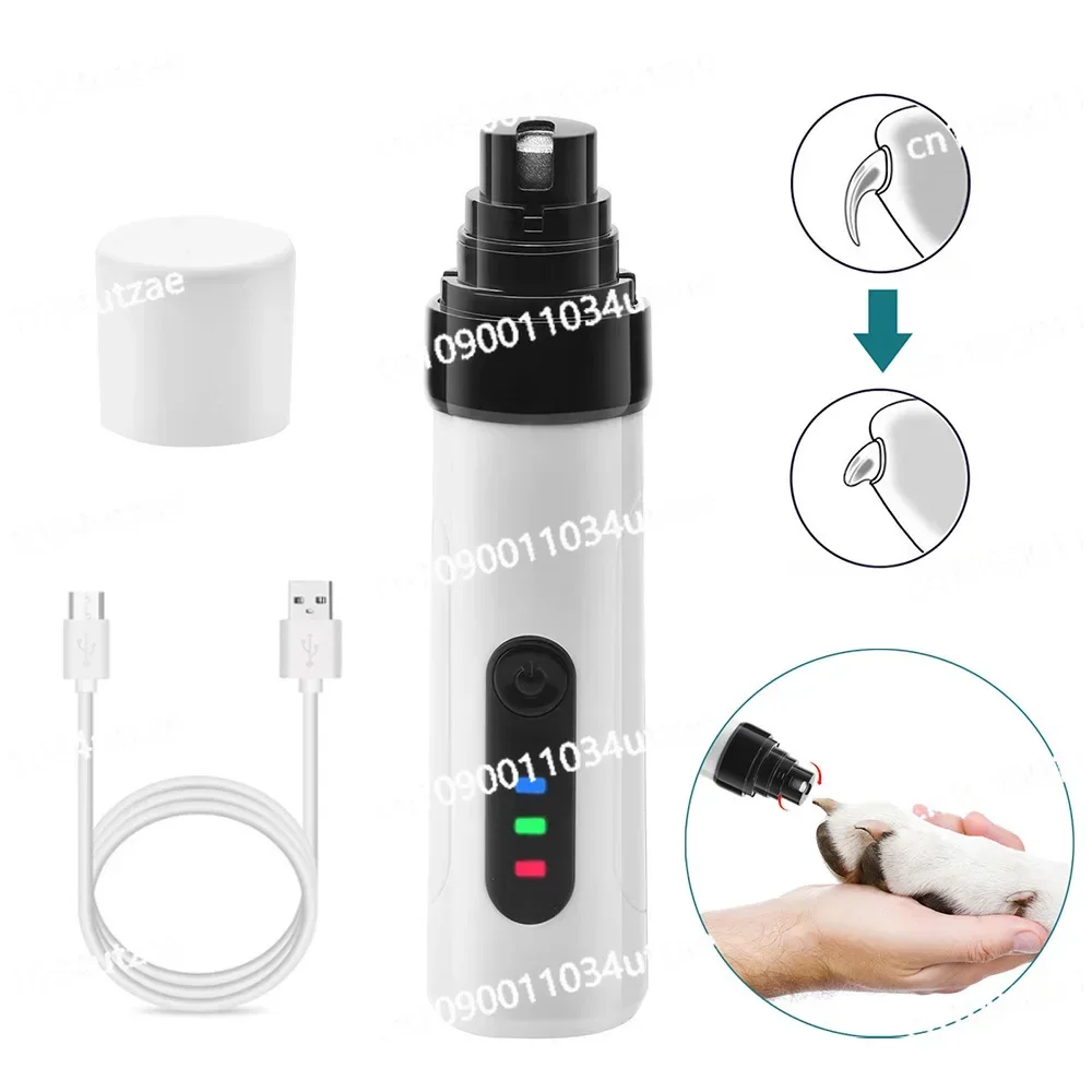 Pet nail grinder 2-speed electric manicure device cat and dog nail clippers automatic nail clippers