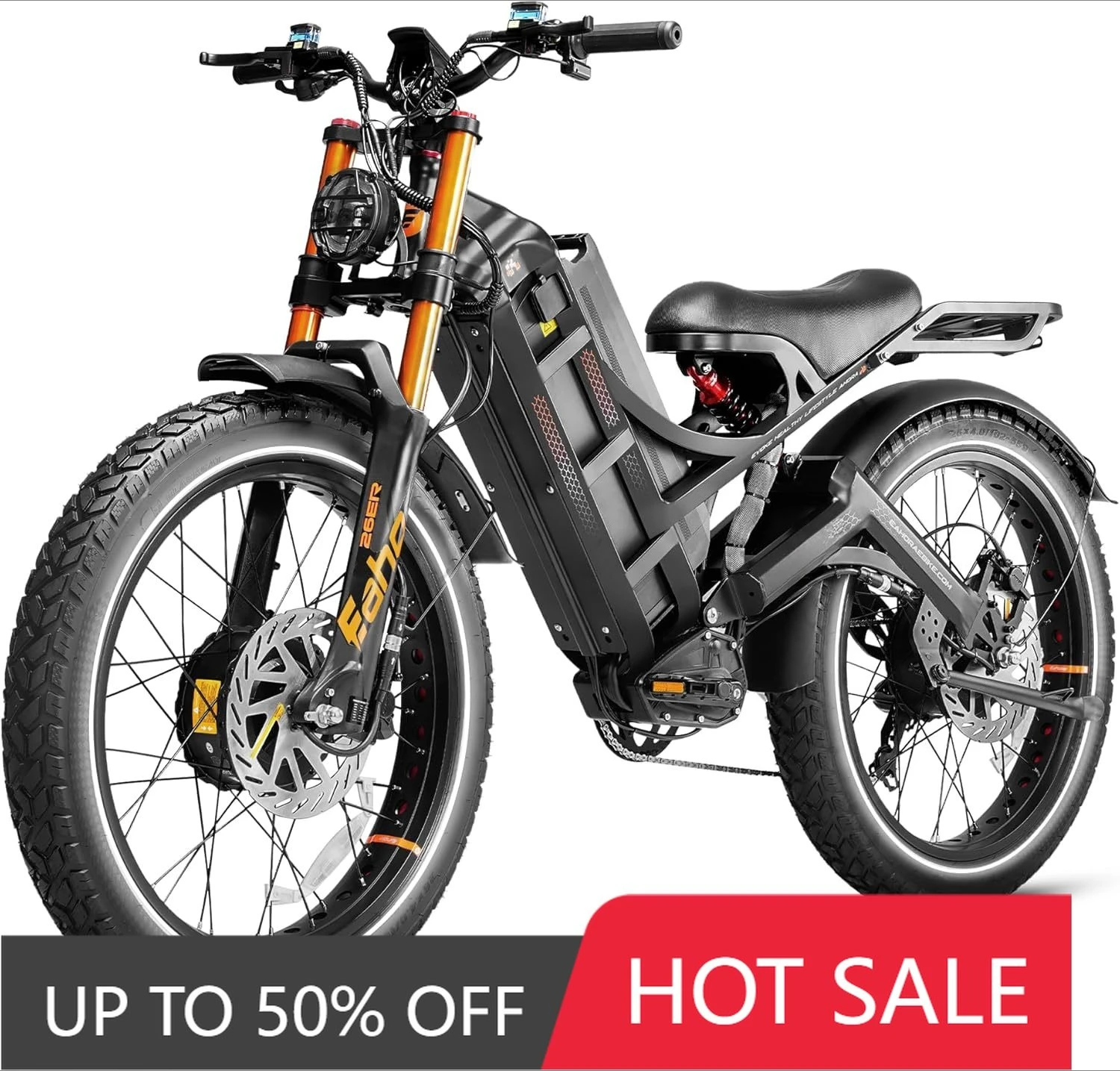 QQA Romeo Ultra II New Design High Performance 60v 5000 Electric Mountain Bike, High Power Watt Adult Electric Off-Road Bike