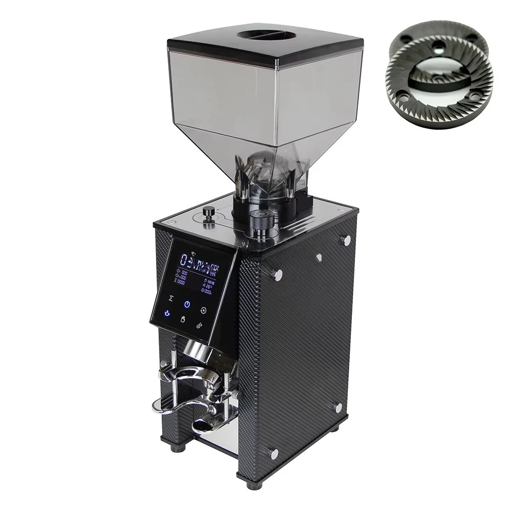 The 2025 Coffee Grinder Italian Business Coffee Grinder ZF64 New Automatic Coffee Grinder Electric Stainless Steel 350 220 1pcs