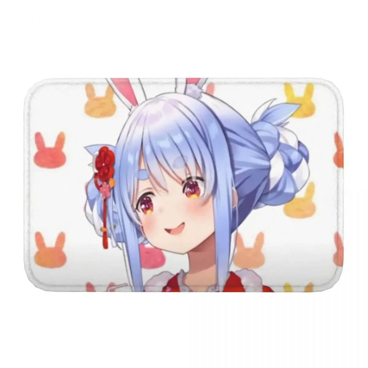 Hololive Production Fictitious Virtual Youtuber Vtuber Non-slip Doormat Usada Pekora Carpet Bath Kitchen Mat Welcome Indoor