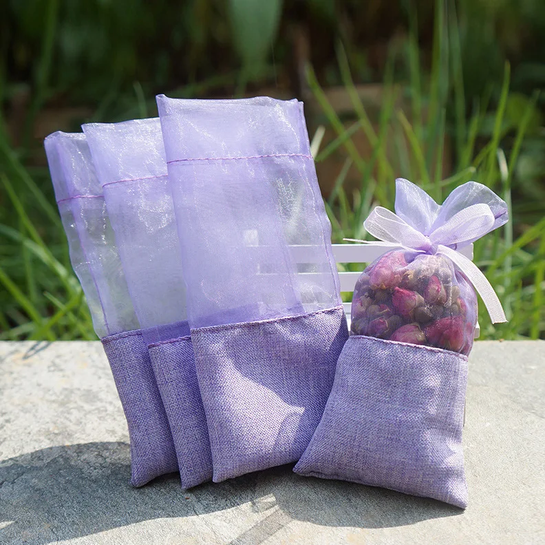 Lavender Sachet Bag Solid Color Empty Lavender Bags Sachets Bag Storage Bags Home Fragrance Sachets