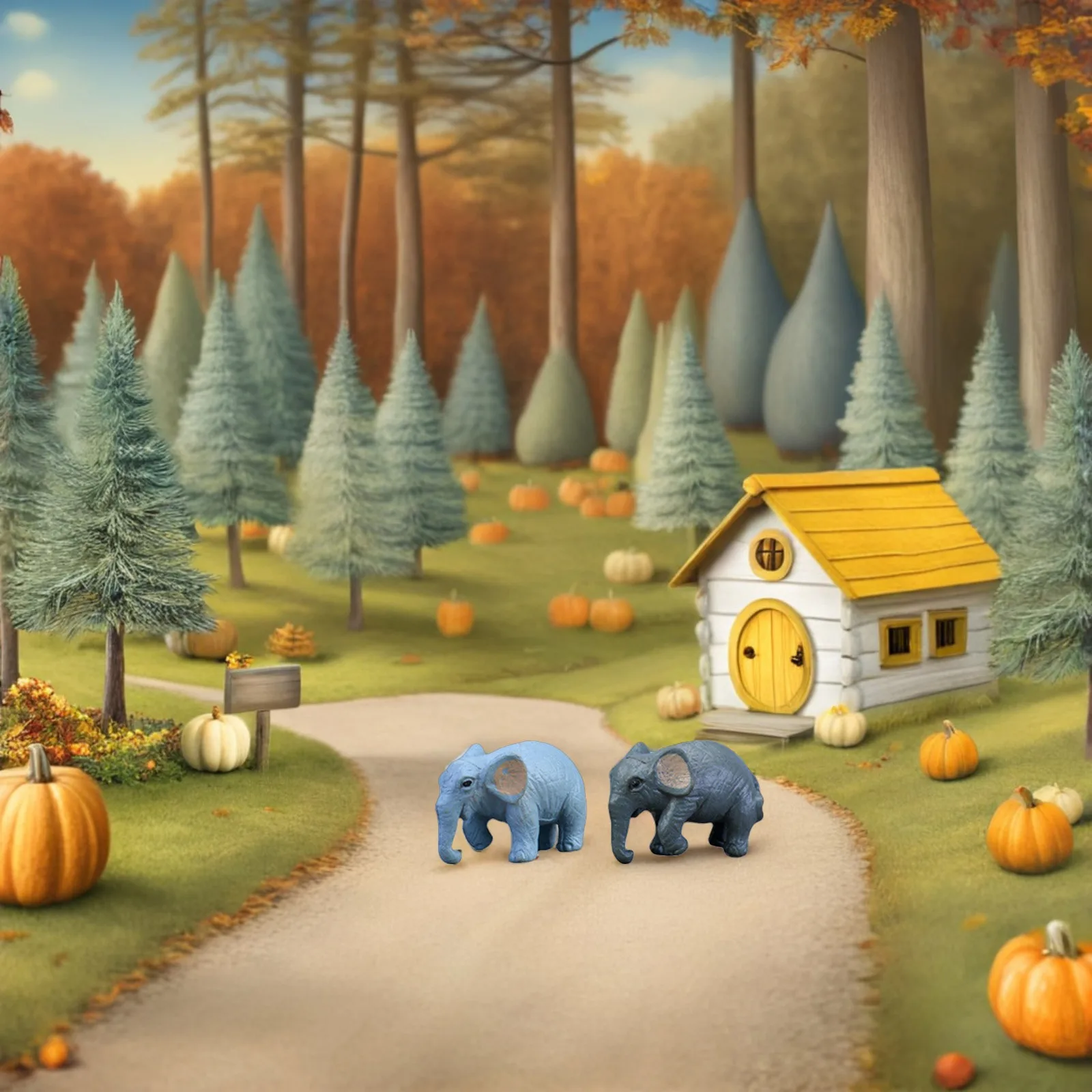 

10pcs Mini Elephant naments PVC Small Plastic Animals Cartoon Simulation Decorative Pieces Realistic Shape DIY Micro Landscapes