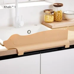 Kitchen Silicone Water Retaining Plate Household Sink Table Splash Proof Suction Disc Pool Water Proof Washing Dishes Barrier