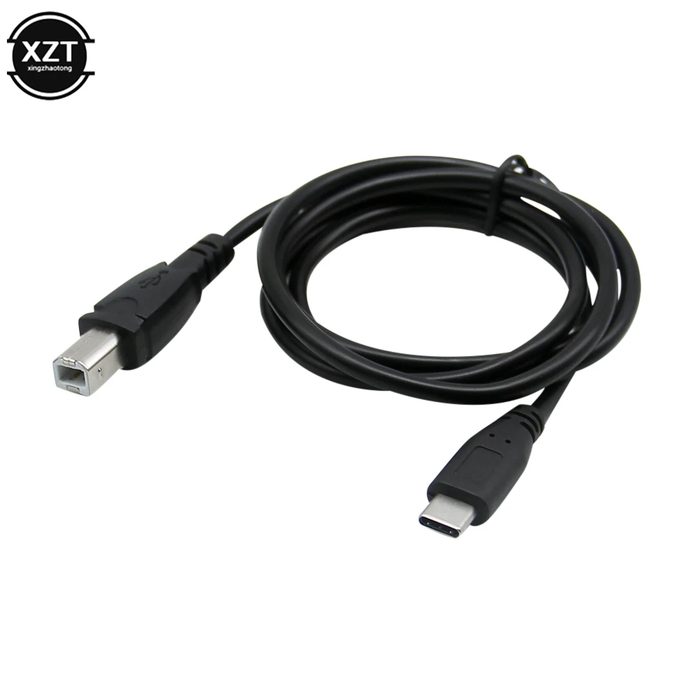 

NEW 1M USB C to USB Printer Cable for MacBook Pro Scanner Fax machine HP Canon Dell Samsung Printer Type C 2.0 Printing Cord