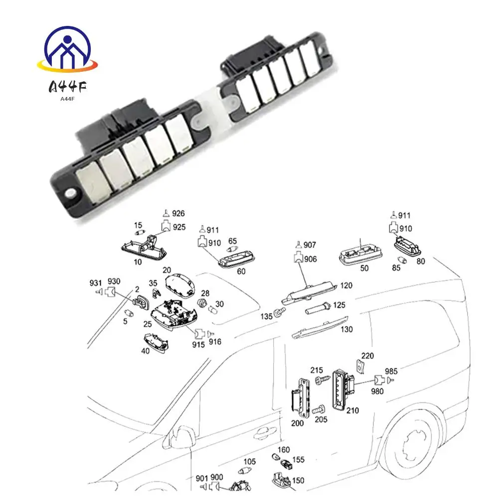 

A44F-Electric Door Contact Plate For Mercedes Benz Vito Viano W639 Car Mid-Door Contact Plate A6398200311 6398200311