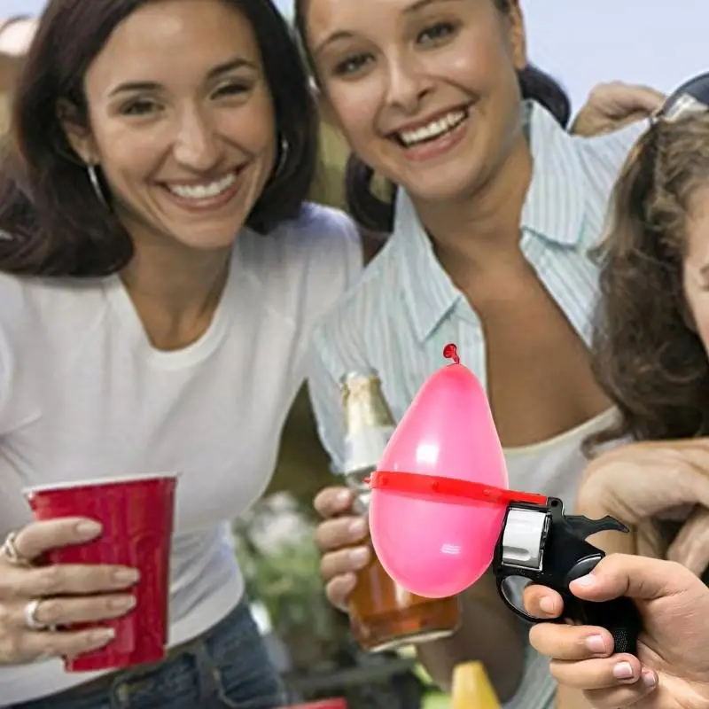 ルーレットバルーンガンパーティーゲームセットスピナーホイールとランダムな色の風船付き、いたずらや家族の集まりの楽しみに