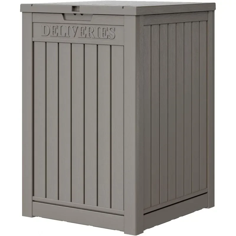 48 Gallon Package Delivery Box Porch, Storage with Lockable Secure, Large Double Wall   and