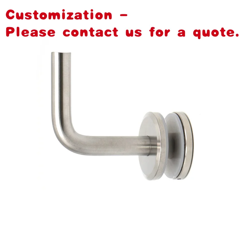 custom.Solid 304 Stainless Steel Corridor Staircase Handrail Elegant Modern Glass Wall Fixing Parts with Railings