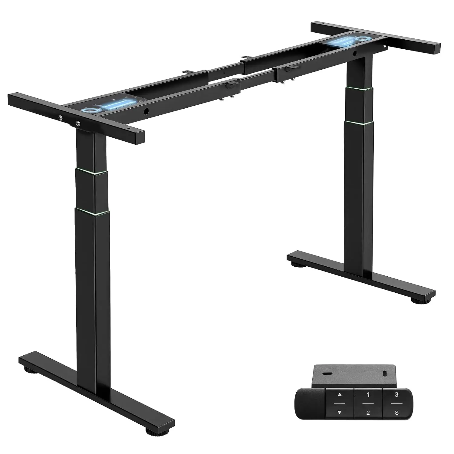 3-Stage Dual Motor Electric Standing Desk Frame 300lb Capacity, Customized