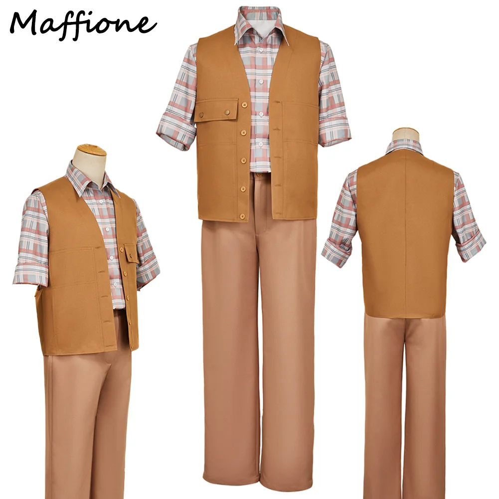 

Men Dr Henry Loomis Cosplay Costume 2025 Movie Jurassic World Rebirth Outfits Disguise Roleplay Fantasia Clothing Halloween Suit