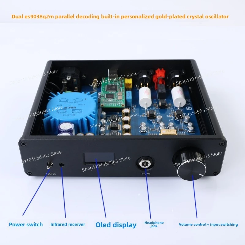 DA10 PRO Dual-Core DAC - ES9038 DSD512 Decoder with Bluetooth 5.4 & Headphone Amplifier