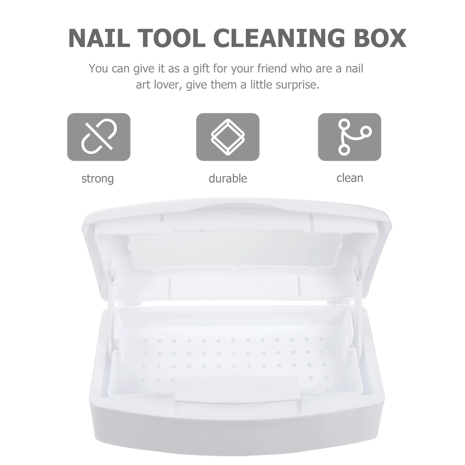 صينية تعقيم أدوات المانيكير خفيفة الوزن وسهلة التخزين لمعدات صالون تشذيب الأظافر #3