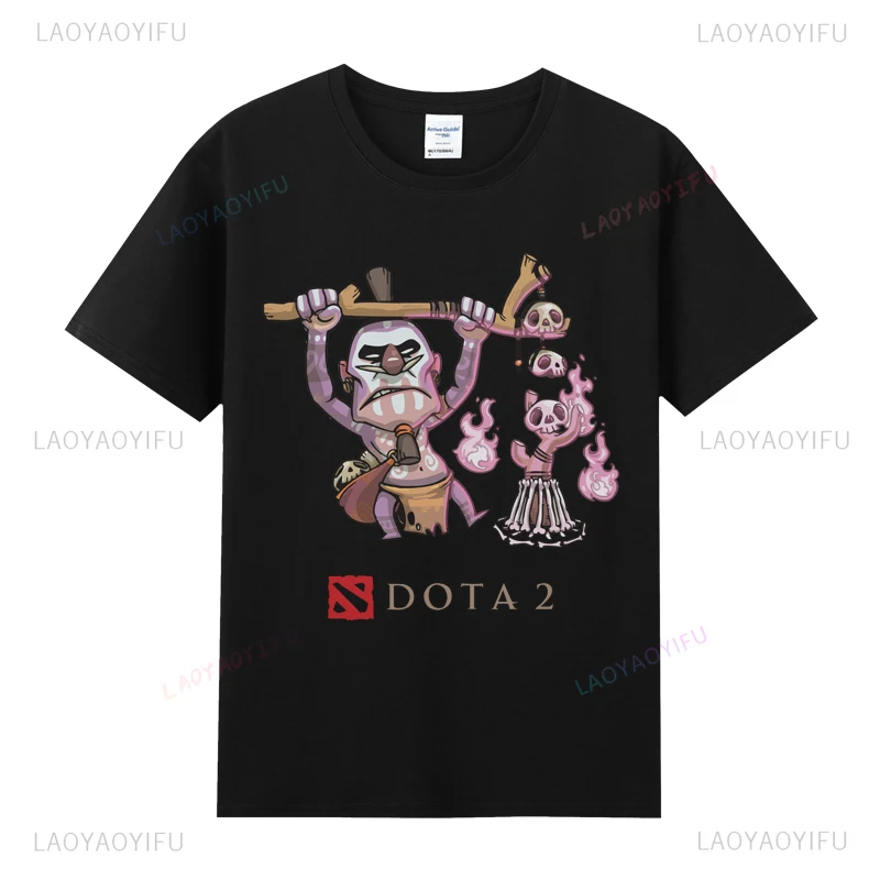 رجل تي شيرت دوتا 2 Camiseta نمط جديد قصير الأكمام خمر مادة البوليستر رخيصة المحملة Camisa لعبة الملابس