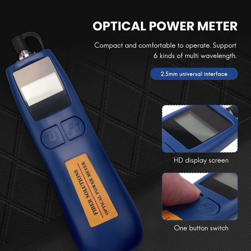 6 Wavelengths Mini Optical Power Meter Tester -50 To 26 Optical Fiber Tester Optical Work Rate Meter Handheld FTTH