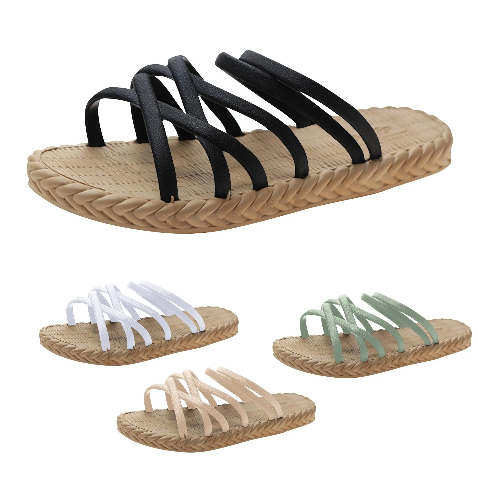 Fashionable New Style Popular Women's Summer Soft Bottom Super Fairy Sandals Slippers Flat Slippers For Women Wear Externally