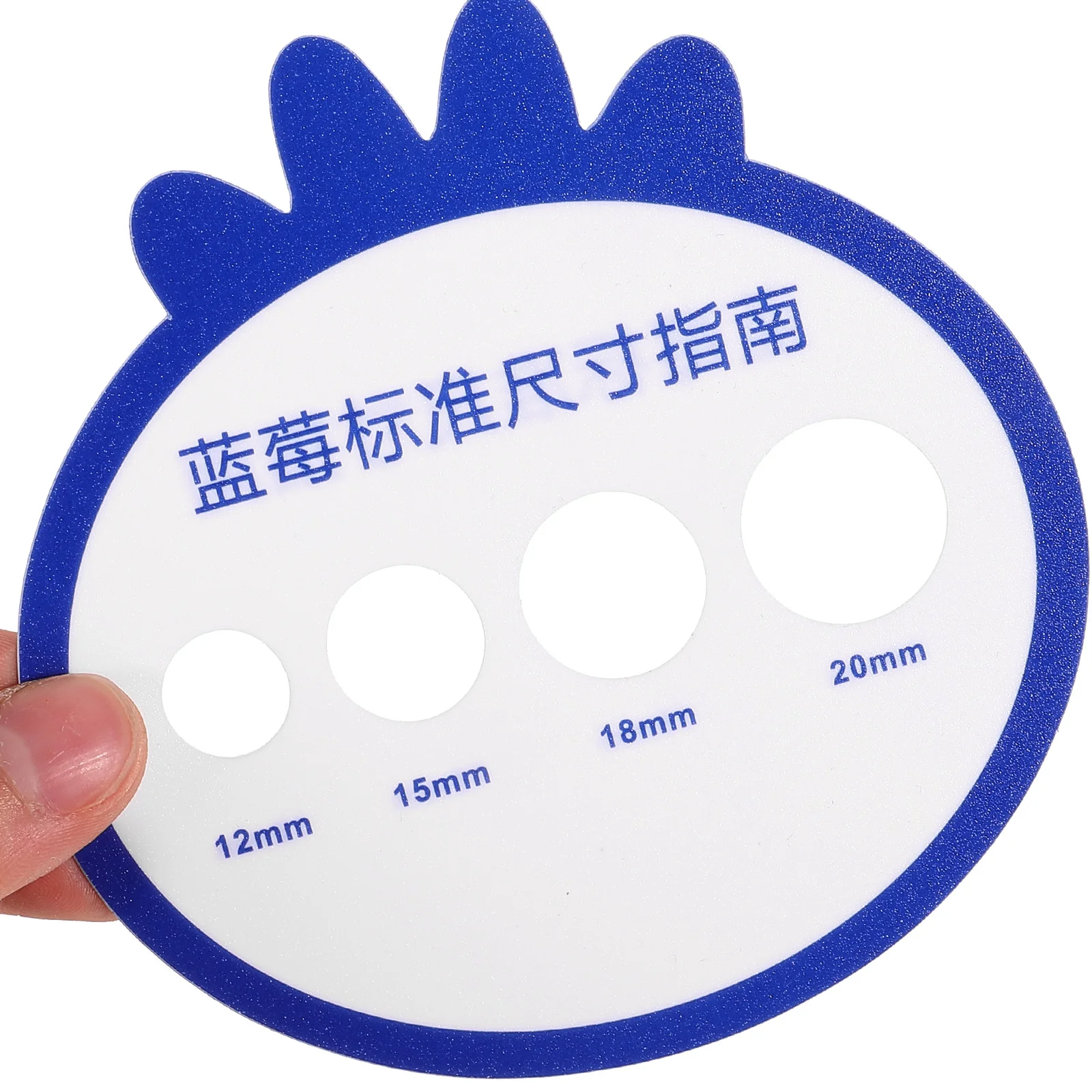 

12pcs Fruit Diameter Caliper Blueberry Measuring Card Tool Plastic Diameter Gauge For Farm Market Classification Use