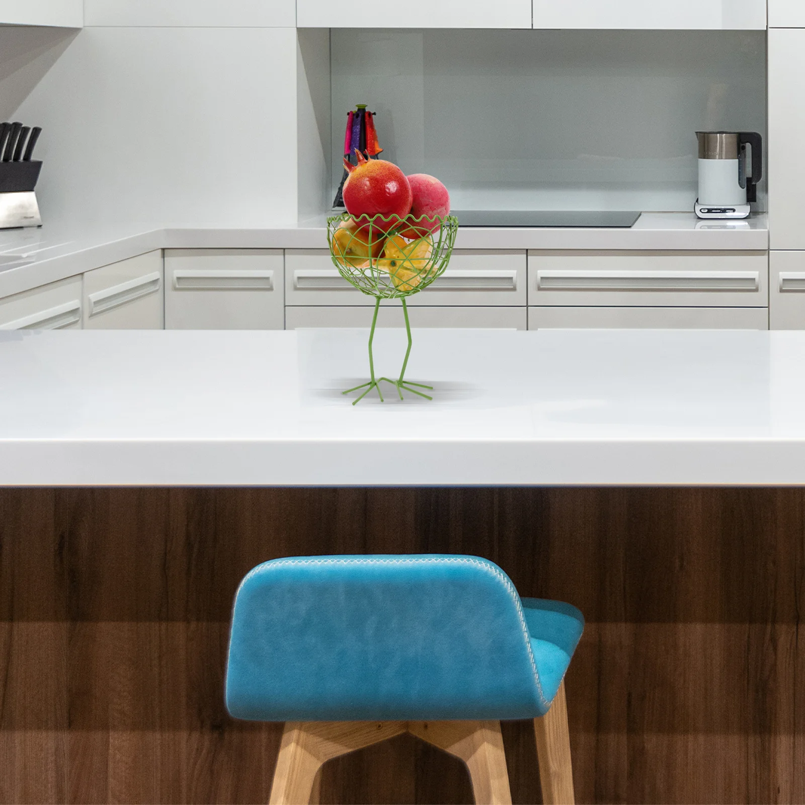 

Iron Storage Basket Vintage Metal Wire Fruit Vegetable Holder Desktop Organizing Tray For Egg Bread Snack