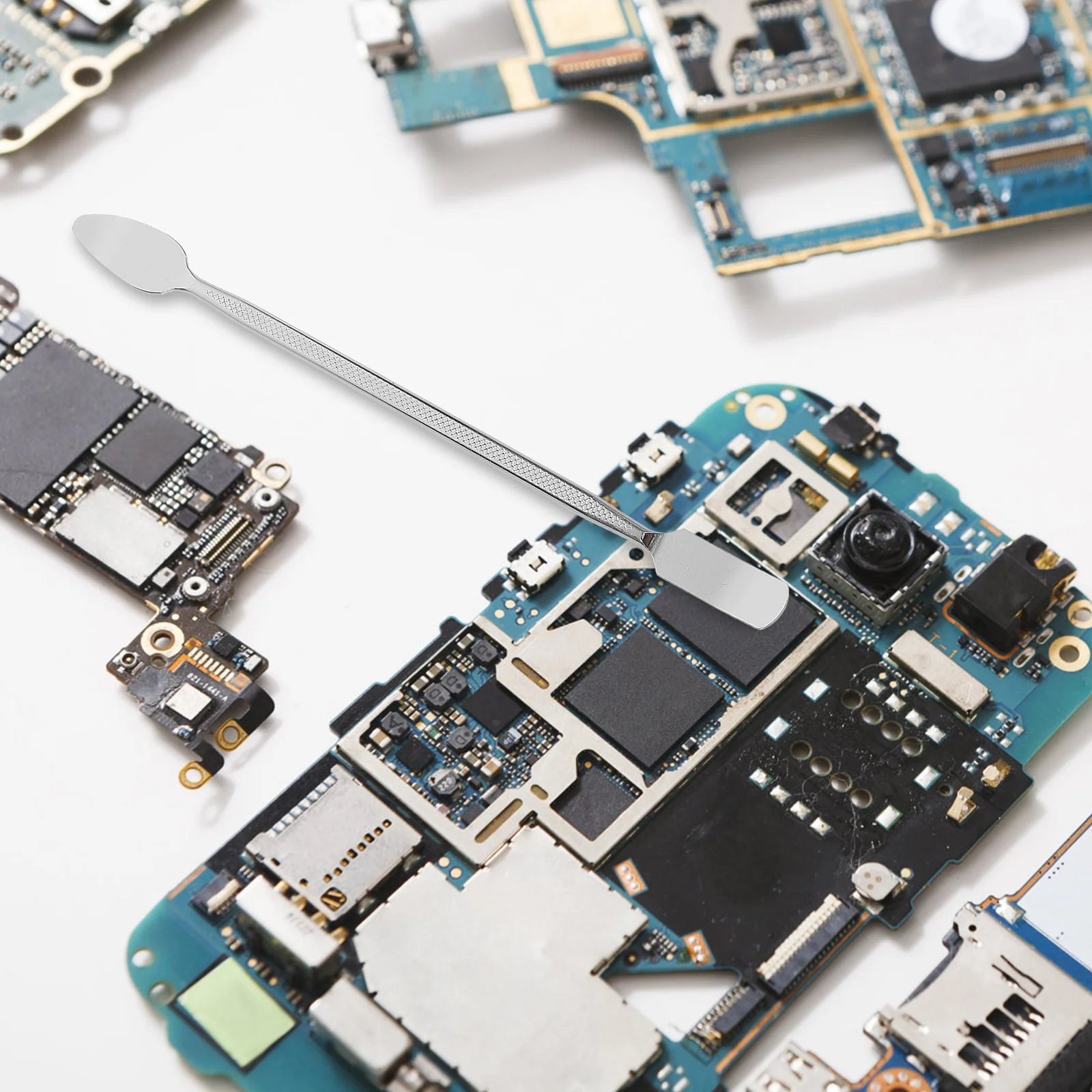 

6Pcs Opening Pry Tool Metal Disassemble Rod for Electronics Repair Double-Head Alloy Steel Pry Bar Double- Disassemble Rod