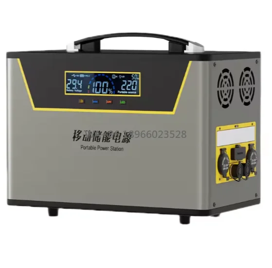 

1200W 2000W 2500W 3500W LiFePO4 Battery Pure Sine Wave Solar Generator Backup Supply MPPT Controller Portable Power Station