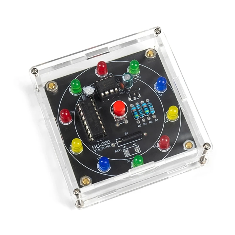 Engaging DIYer Electronics Assemble Your Own LED Lucky Wheel for Fun and Education, Hands On Electronics Experience