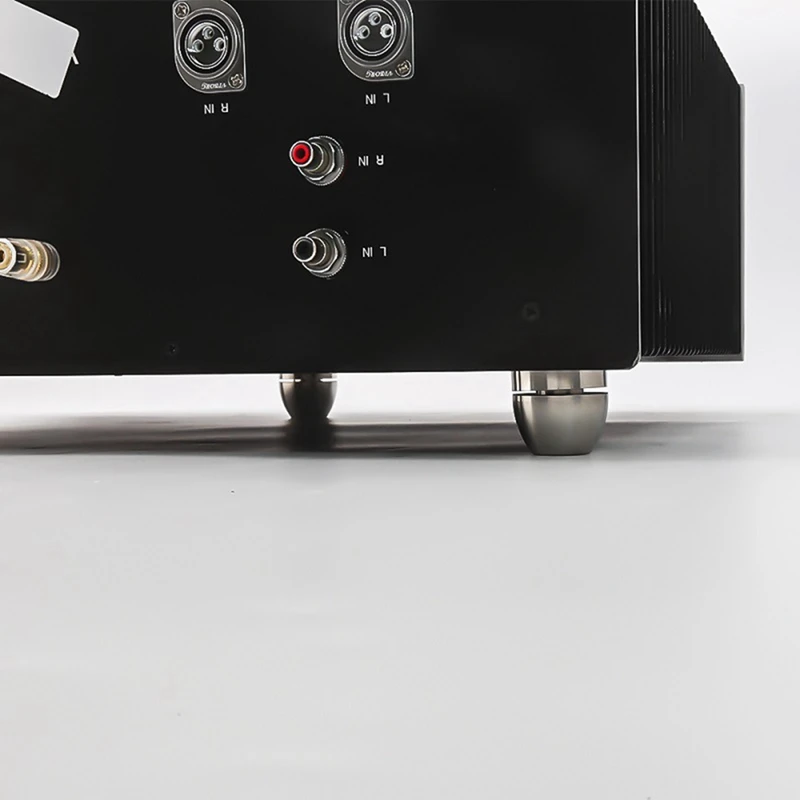 Hifi 4 قطعة 33X30 مللي متر الكرة مع M8 المسمار امتصاص الصدمات وسادة قدم تقف لمكبرات الصوت مكبر للصوت الفضة دائم سهلة الاستخدام