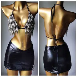 2025 newest fashionswimwear bar bikinidiamond bikini crystal bar bikini skirt handmade diamond skirt bar bikini crystal skirt