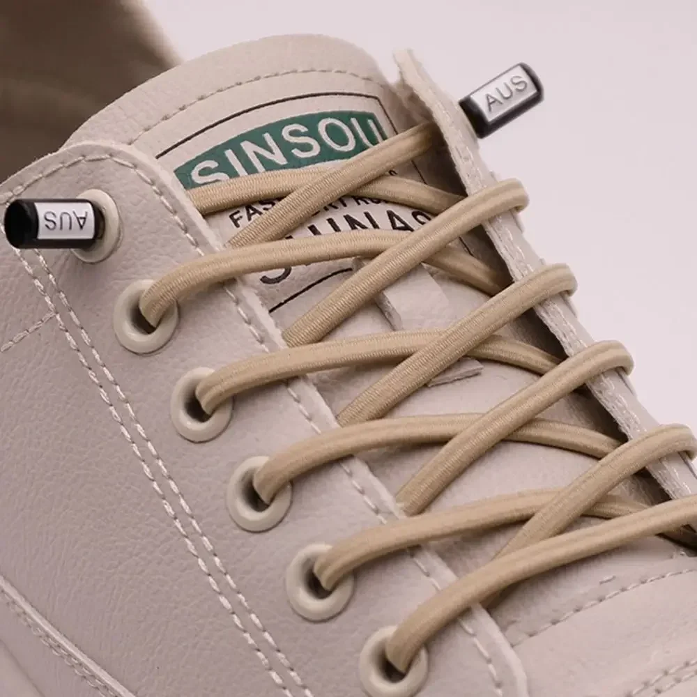 Verstärkte elastische Schnürsenkel ohne Binden für Sneaker und Sportschuhe - Runde Stretch-Schnürsenkel für Kinder und Erwachsene - Einheitsgröße für schnellen, einfachen und sicheren Sitz – Detail 11