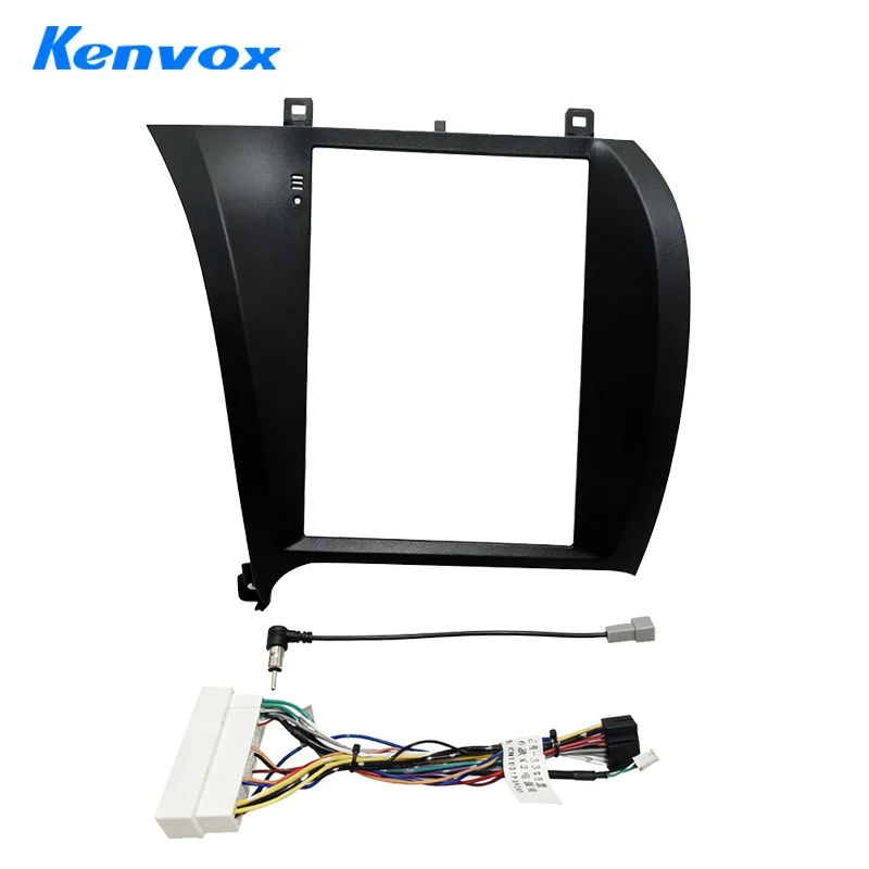 

Kenvox 9,7-дюймовый автомобильный радиоприемник Tesla с вертикальным экраном, лицевая рамка для Hyundai K3, комплект приборной панели, адаптер жгута проводов