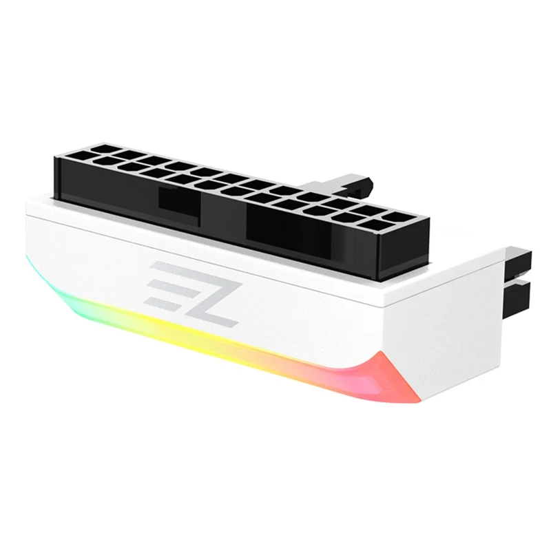 Exquisite-1Set 5V Synchronized 24 Pin Turn Header Computer Motherboard 24P To 90° Connector Atx Power Supply ,B